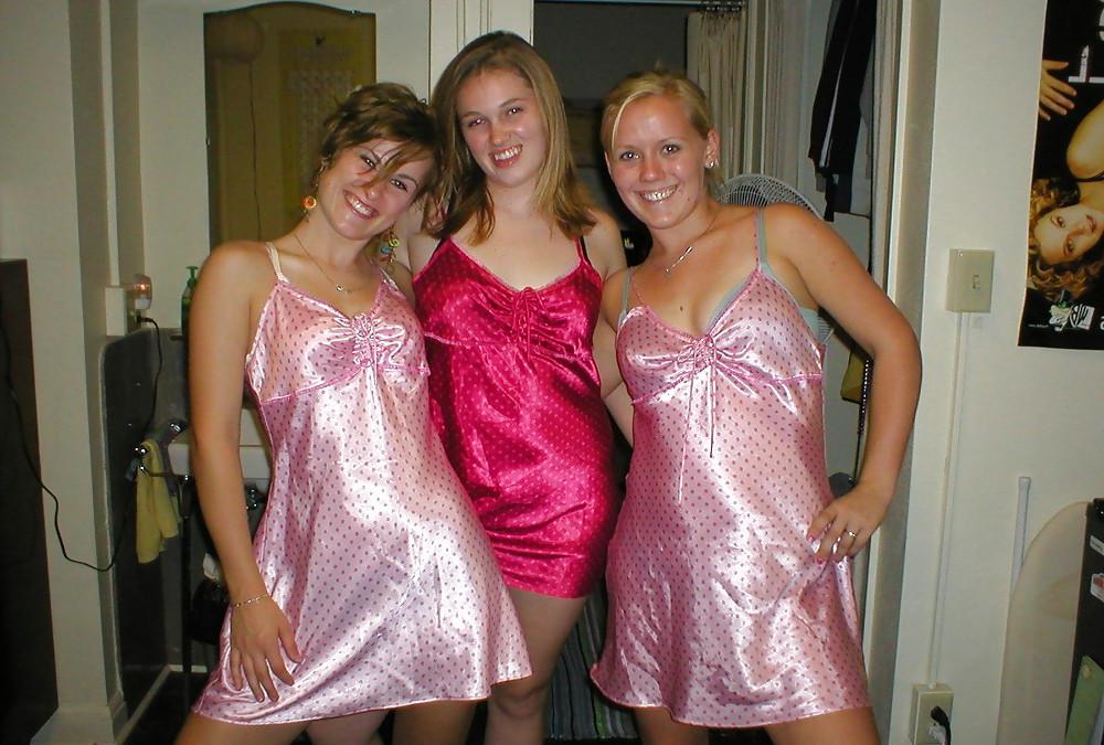 22P Even more sexy satin amateur girls