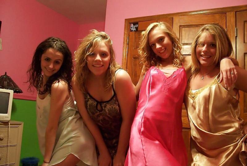 22P Even more sexy satin amateur girls
