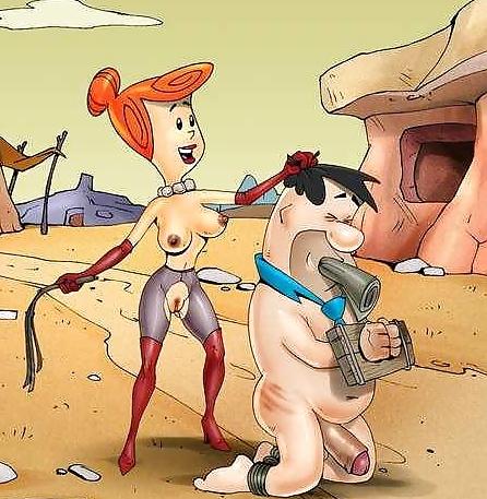 9P Barney and Fred Flintstone BDSM