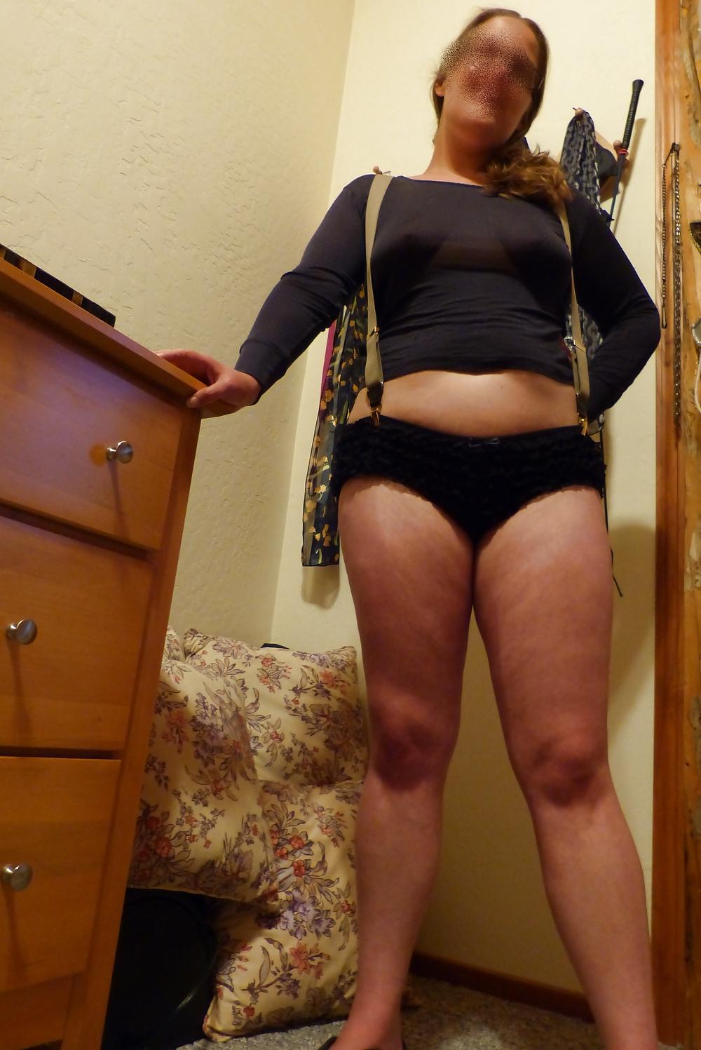 16P My Wife in a Super Cute Outfit with Suspenders