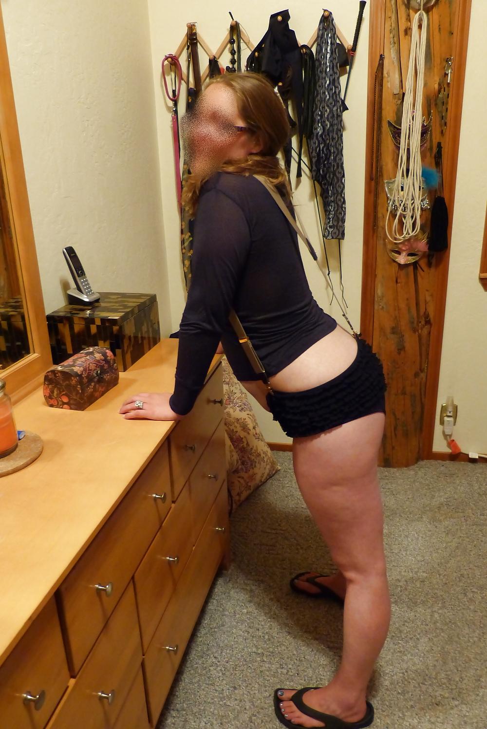 16P My Wife in a Super Cute Outfit with Suspenders
