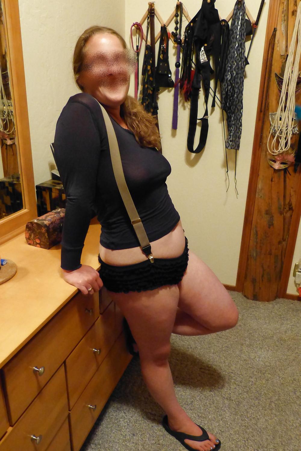 16P My Wife in a Super Cute Outfit with Suspenders