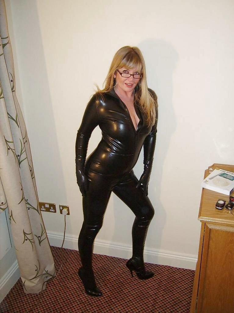 15P BBW mature femdom pvc latex leather strapon 06
