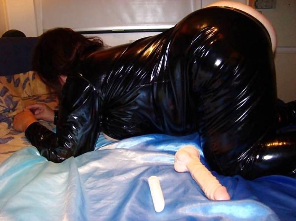 15P BBW mature femdom pvc latex leather strapon 06