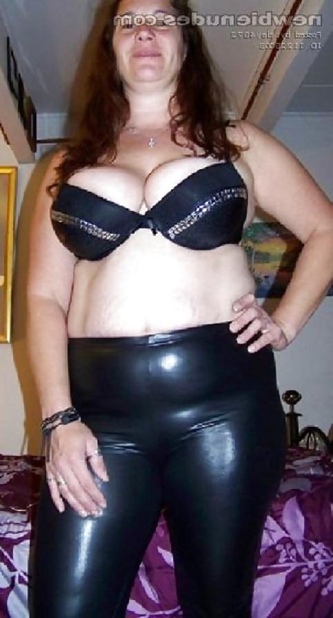 15P BBW mature femdom pvc latex leather strapon 06