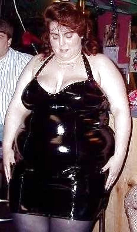 14P BBW mature femdom pvc latex leather strapon 02