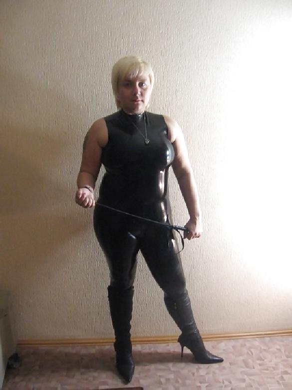 15P BBW mature femdom pvc latex leather strapon 07