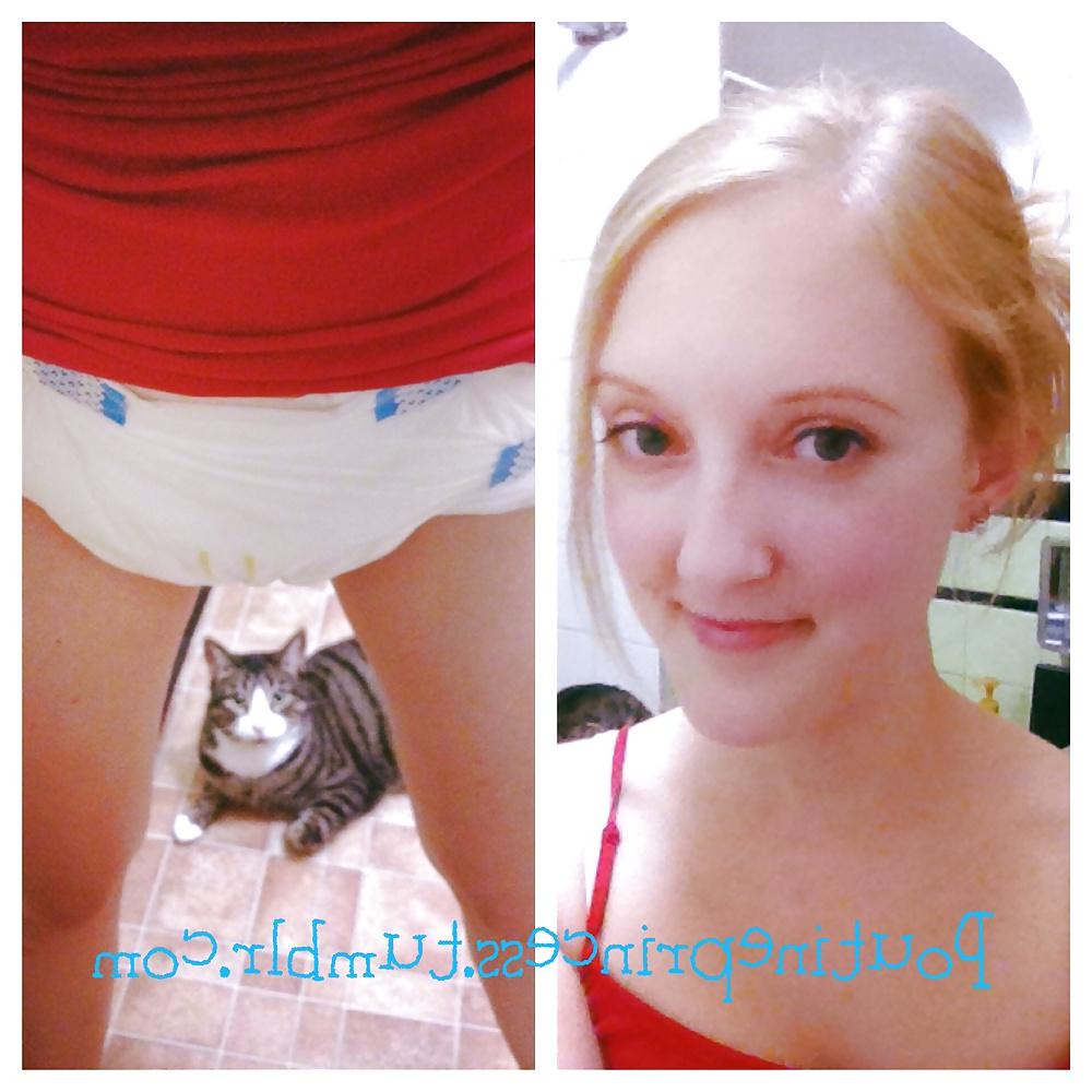 25P Girls in Diaper