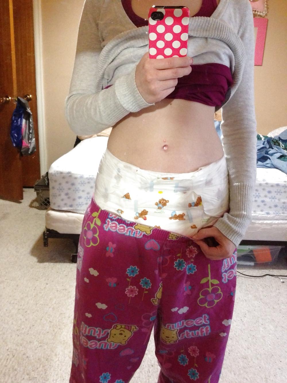 25P Girls in Diaper