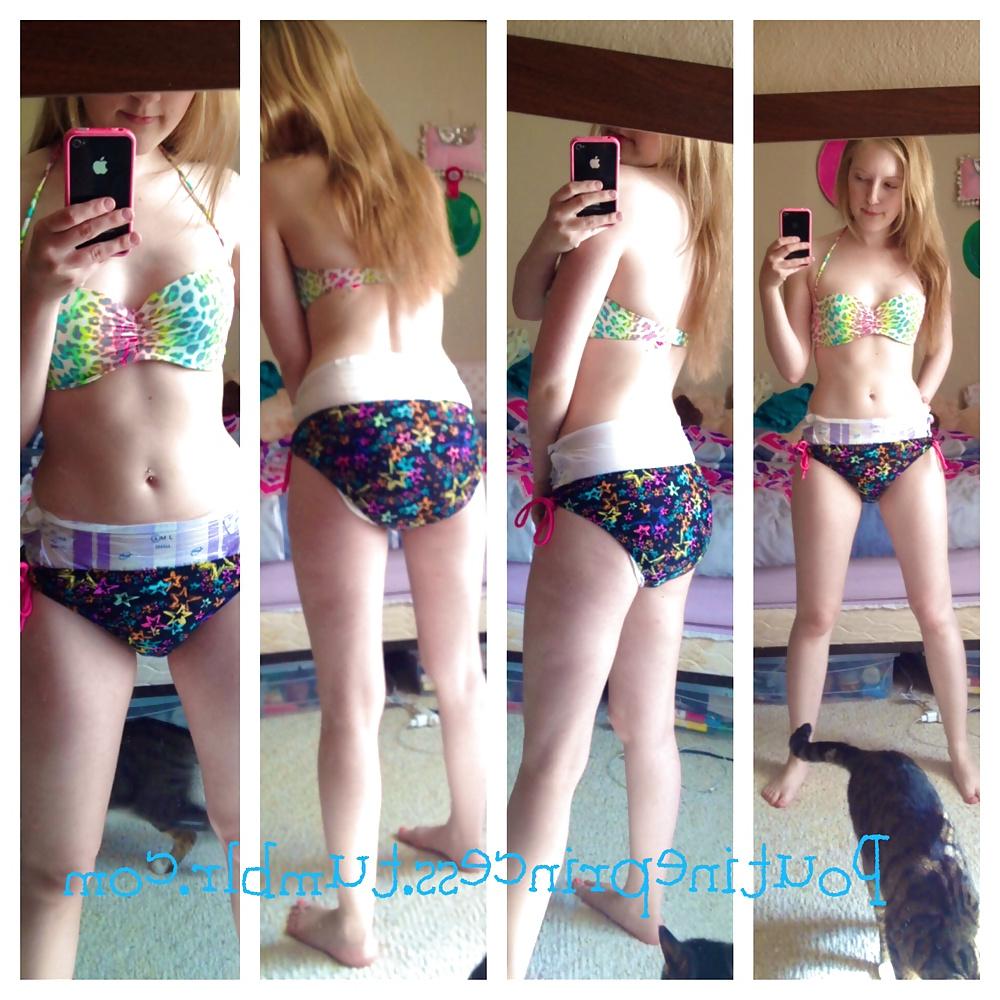 25P Girls in Diaper