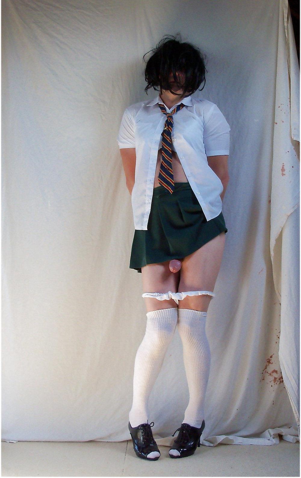 20P College. School. School Uniform, schoolgirl tranny