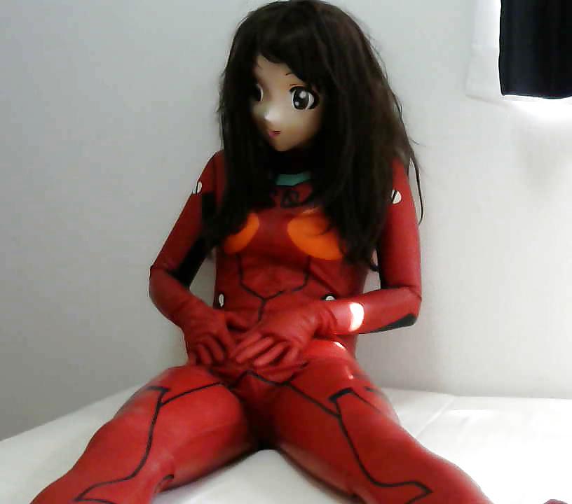 5P Kigurumi latex plugsuits