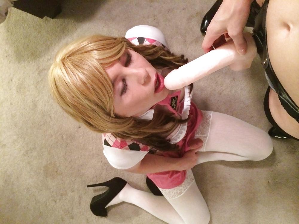 25P School Girl Strap On