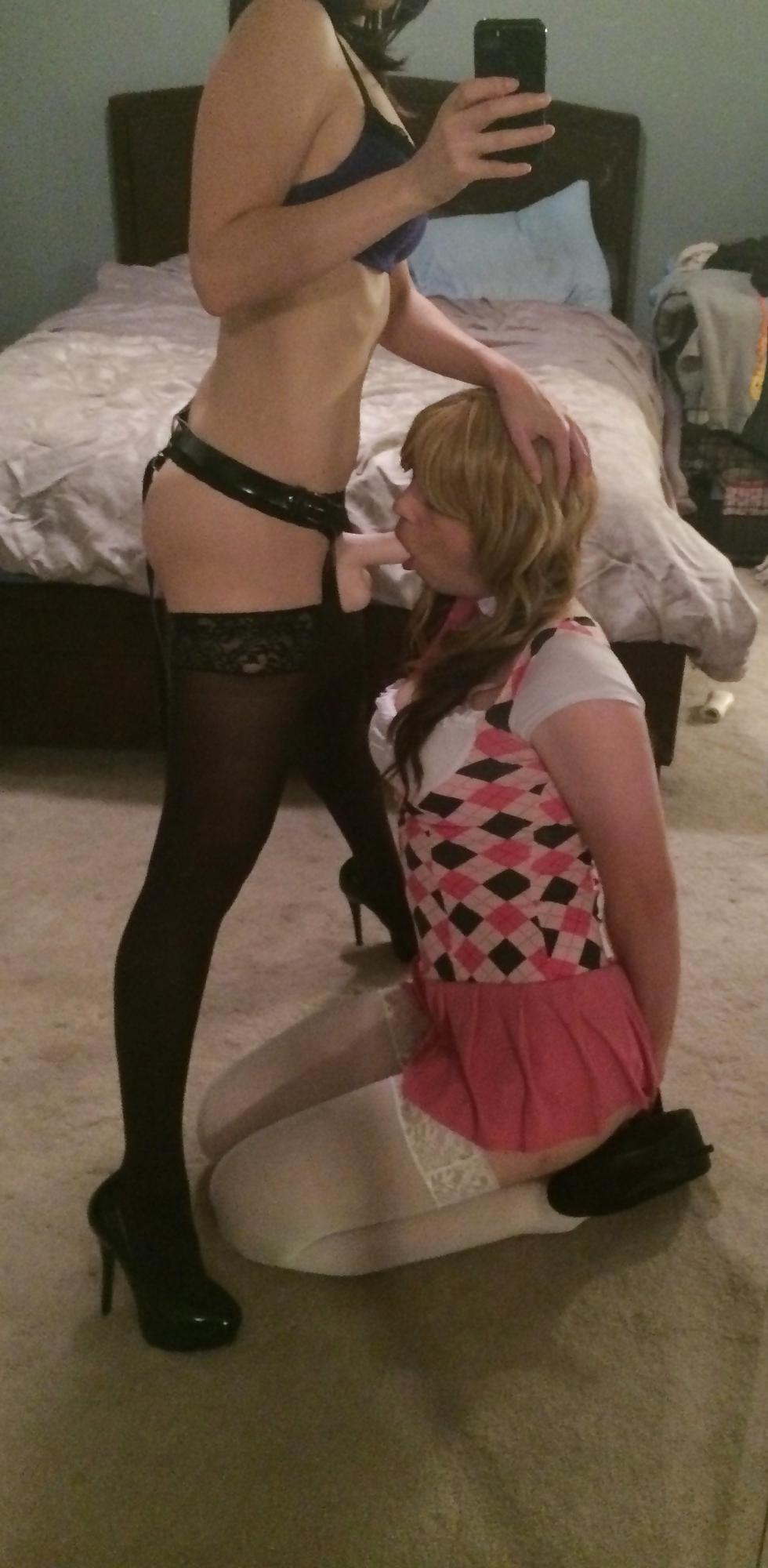 25P School Girl Strap On