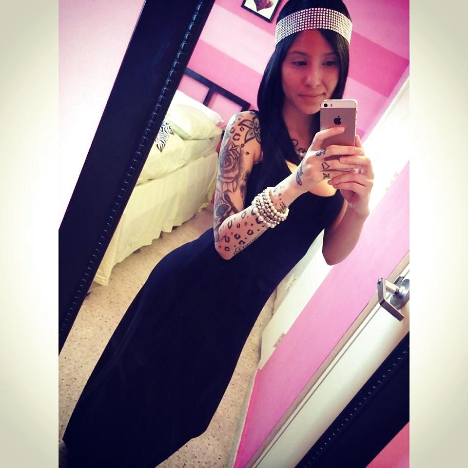 25P Sexy Latina MILF With Tattoos 