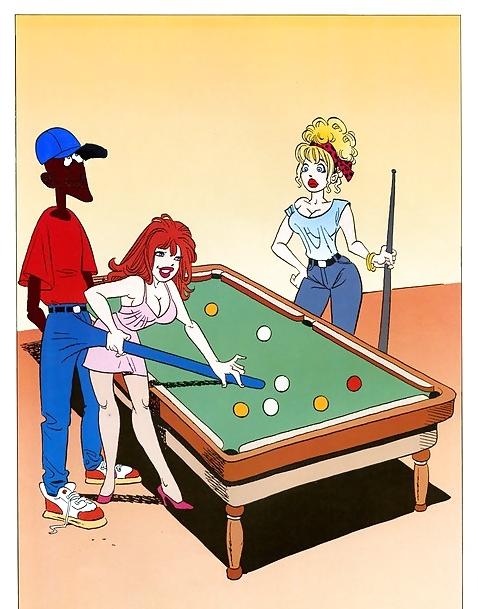 25P Multi various interracial players black on white