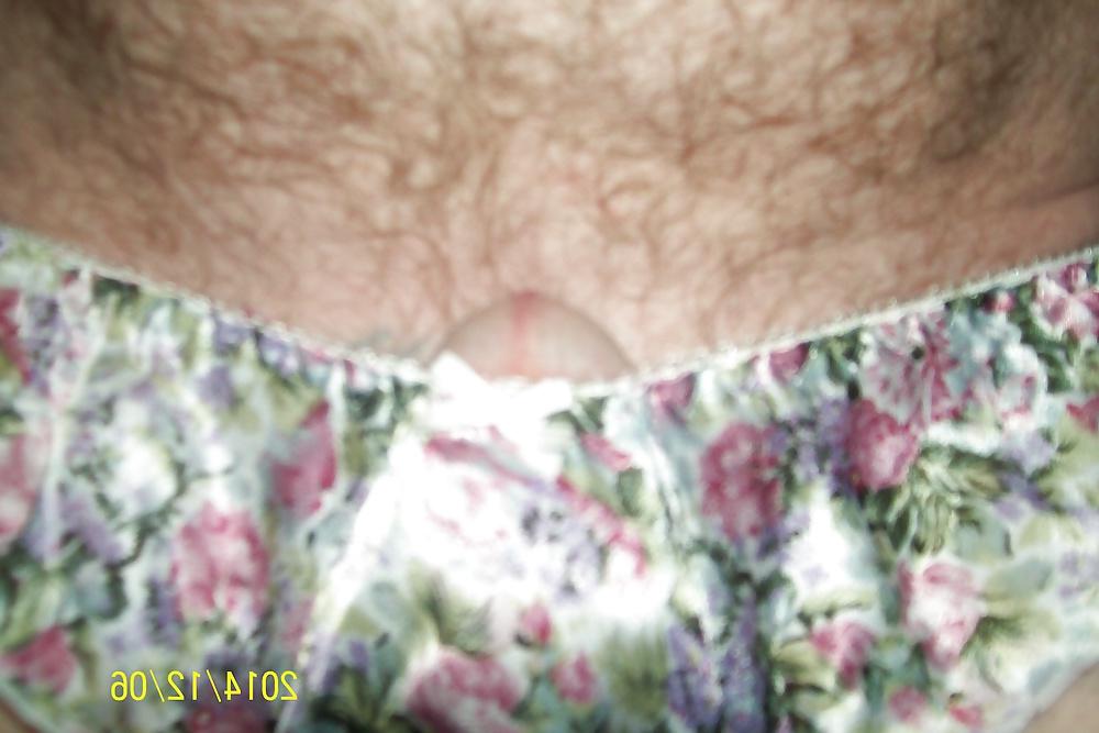 5P Satin floral flutter panties