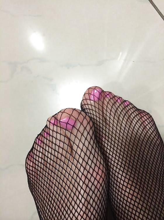 10P Colors of rainbow - pink $ fishnet
