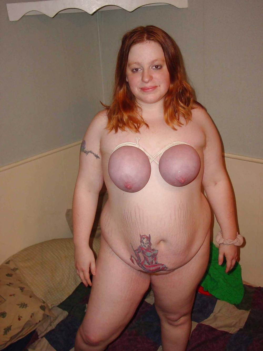 25P FAT ENGLISH TEEN MOM WITH BOUND TITS