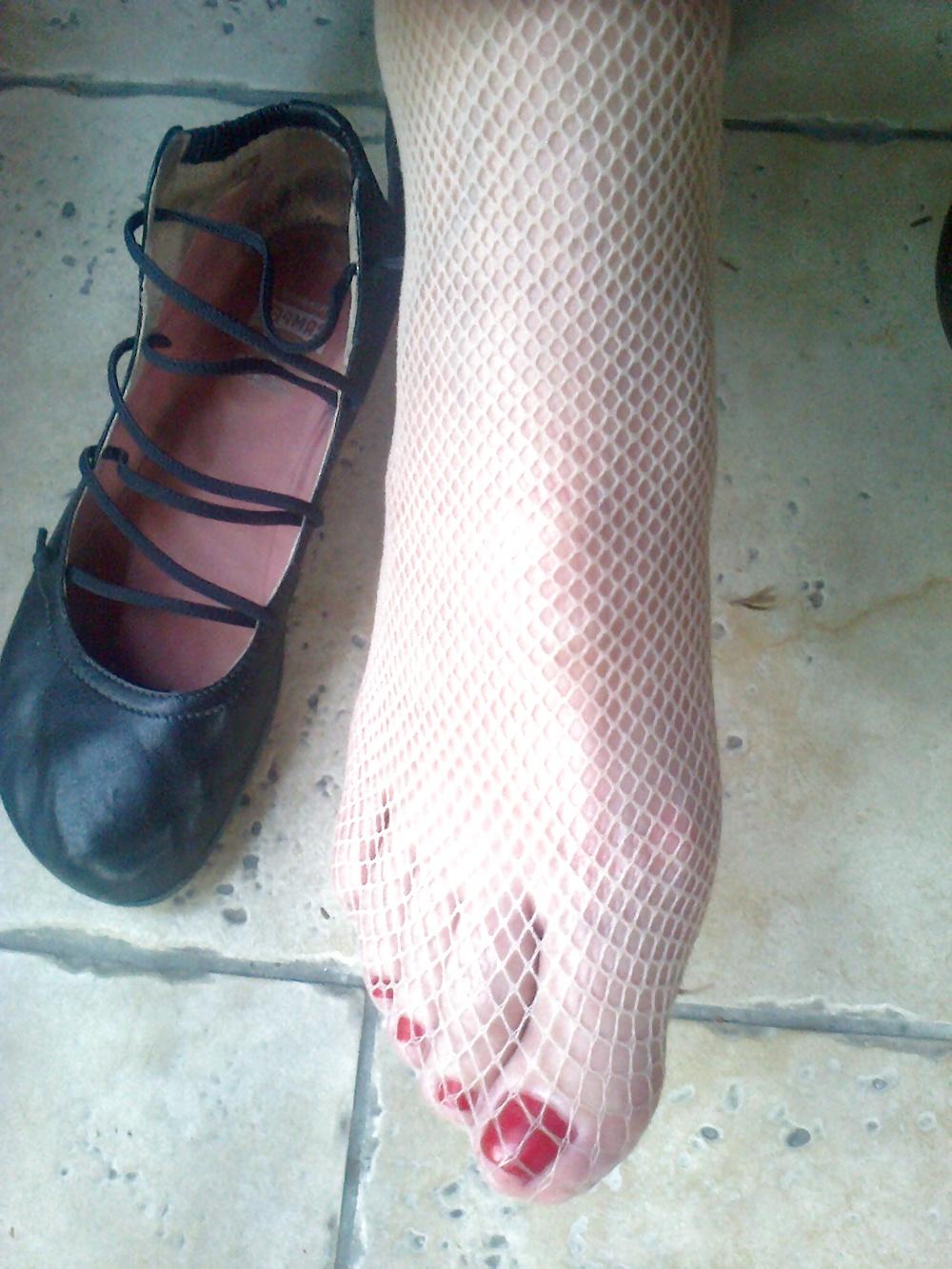 9P Colors of rainbow - red & fishnet