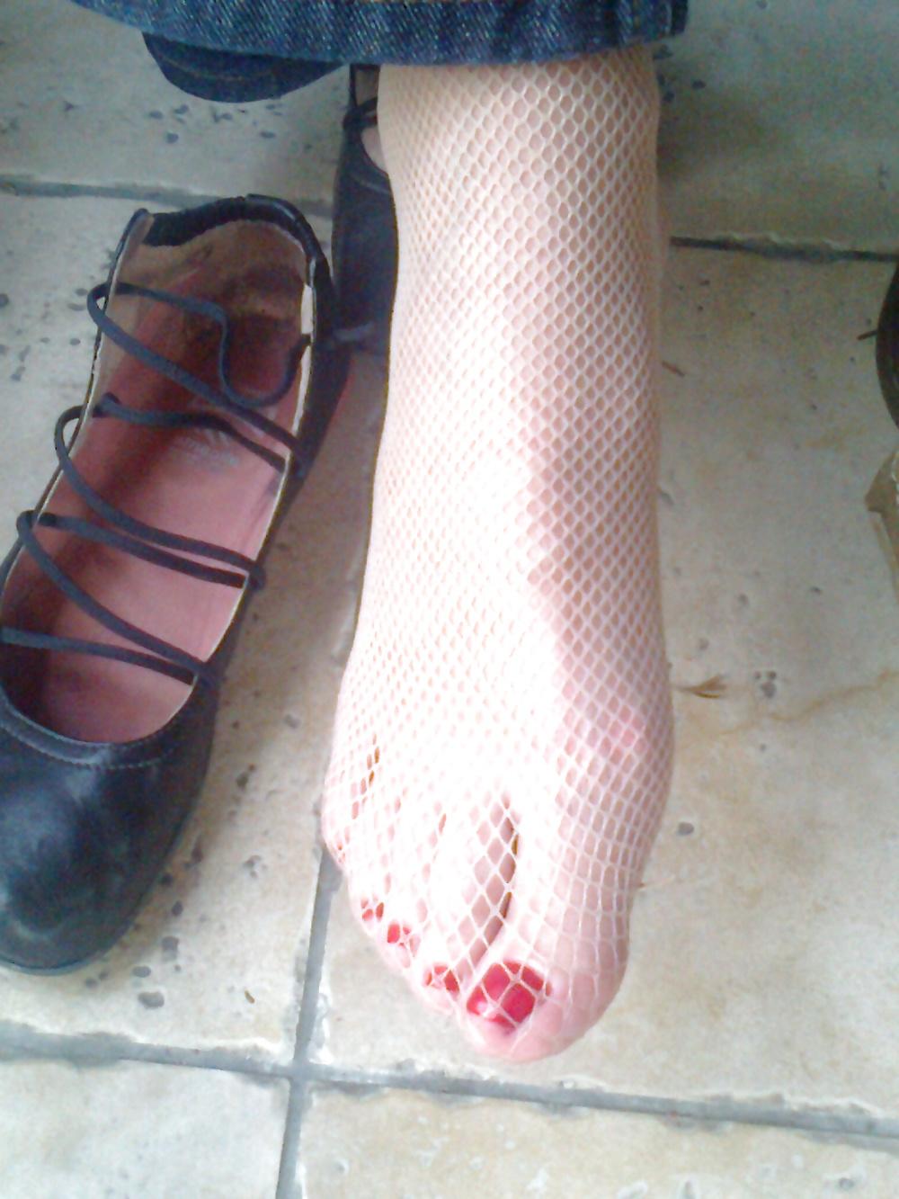 9P Colors of rainbow - red & fishnet