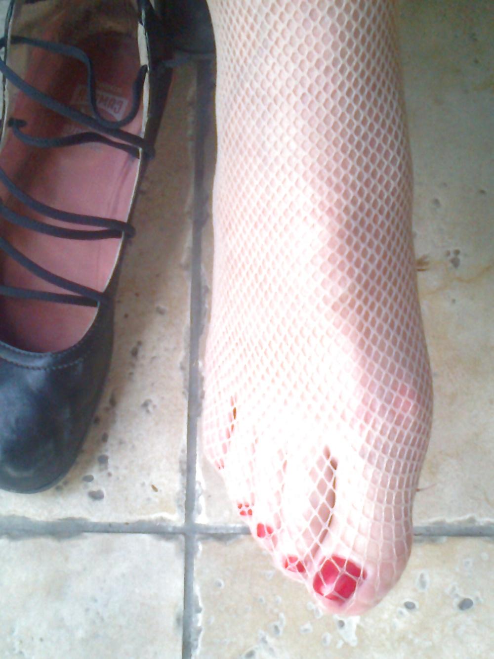 9P Colors of rainbow - red & fishnet