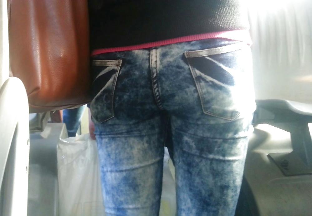 25P Spy sexy women old + young ass in bus and tram romanian