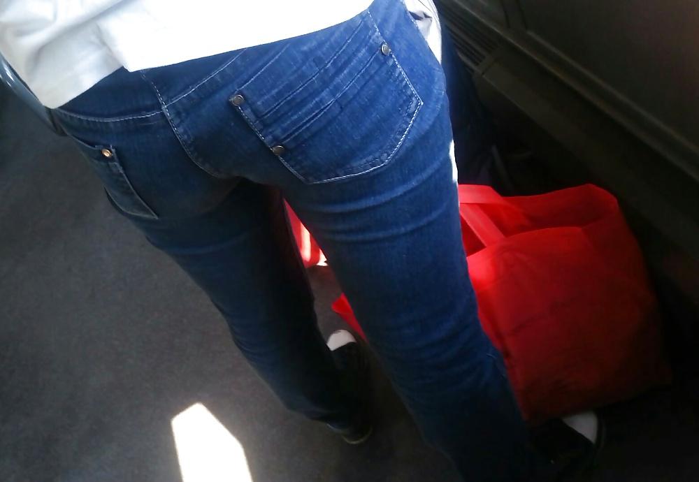 25P Spy sexy women old + young ass in bus and tram romanian