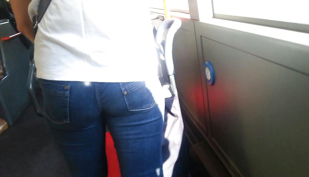 25P Spy sexy women old + young ass in bus and tram romanian