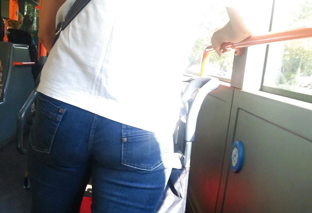 25P Spy sexy women old + young ass in bus and tram romanian
