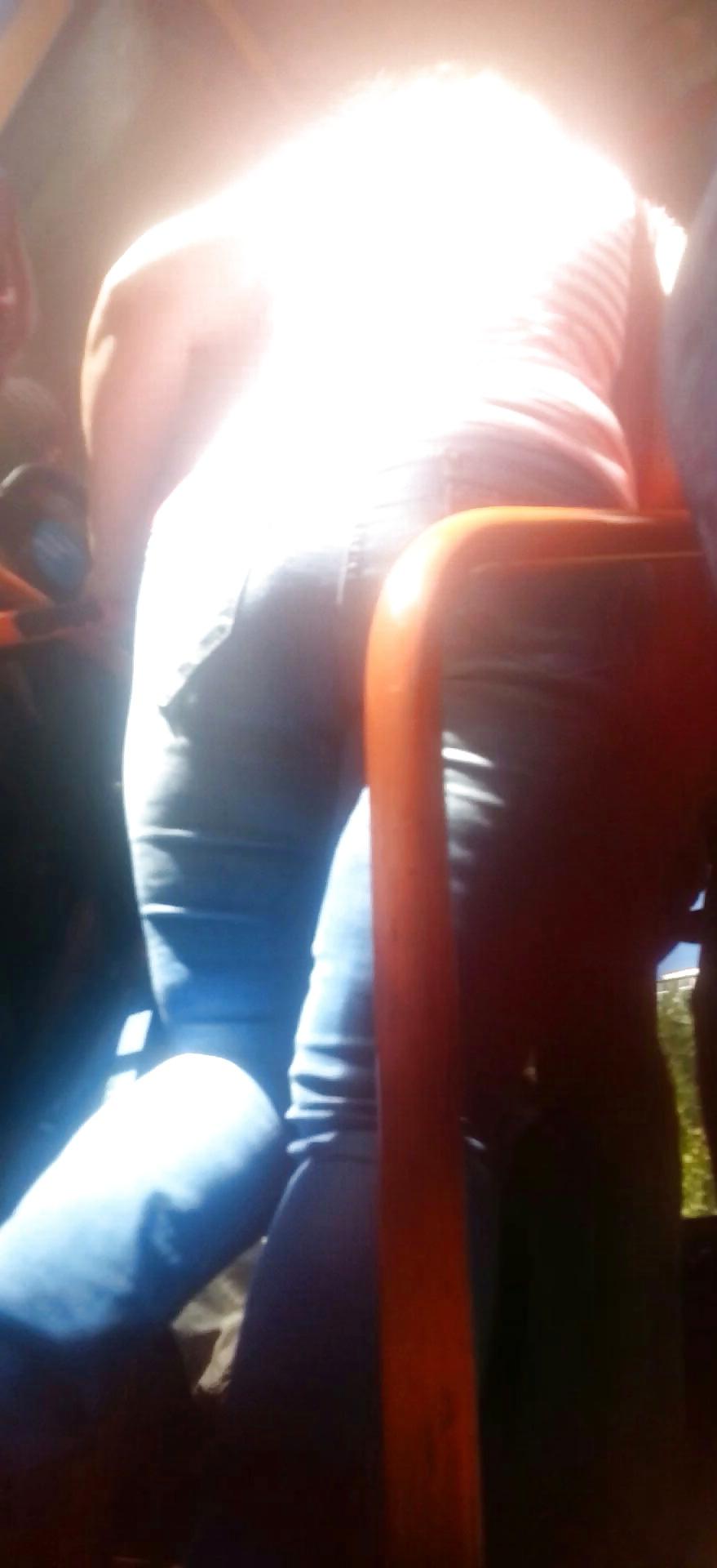 25P Spy sexy women old + young ass in bus and tram romanian