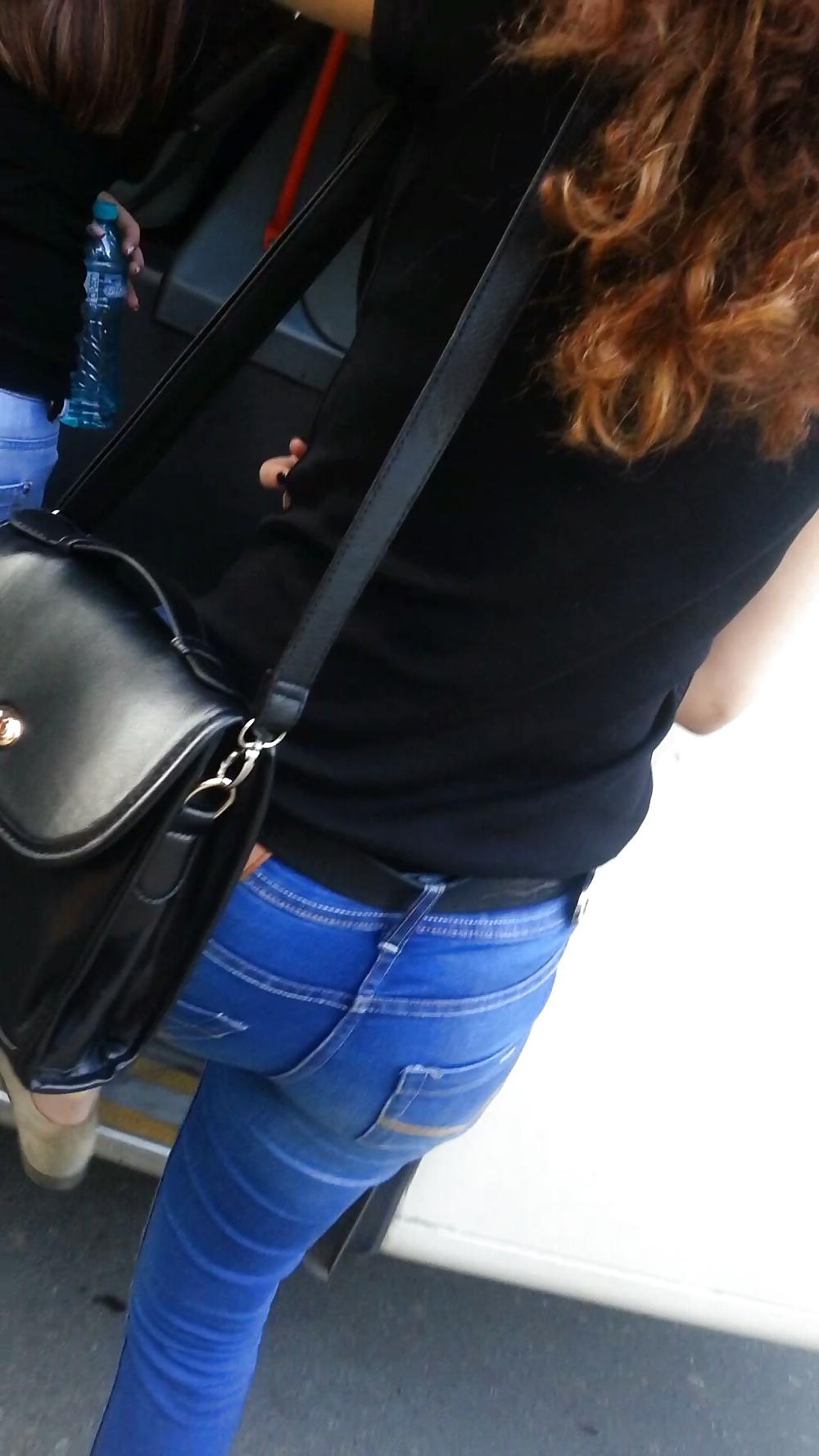25P Spy sexy women old + young ass in bus and tram romanian