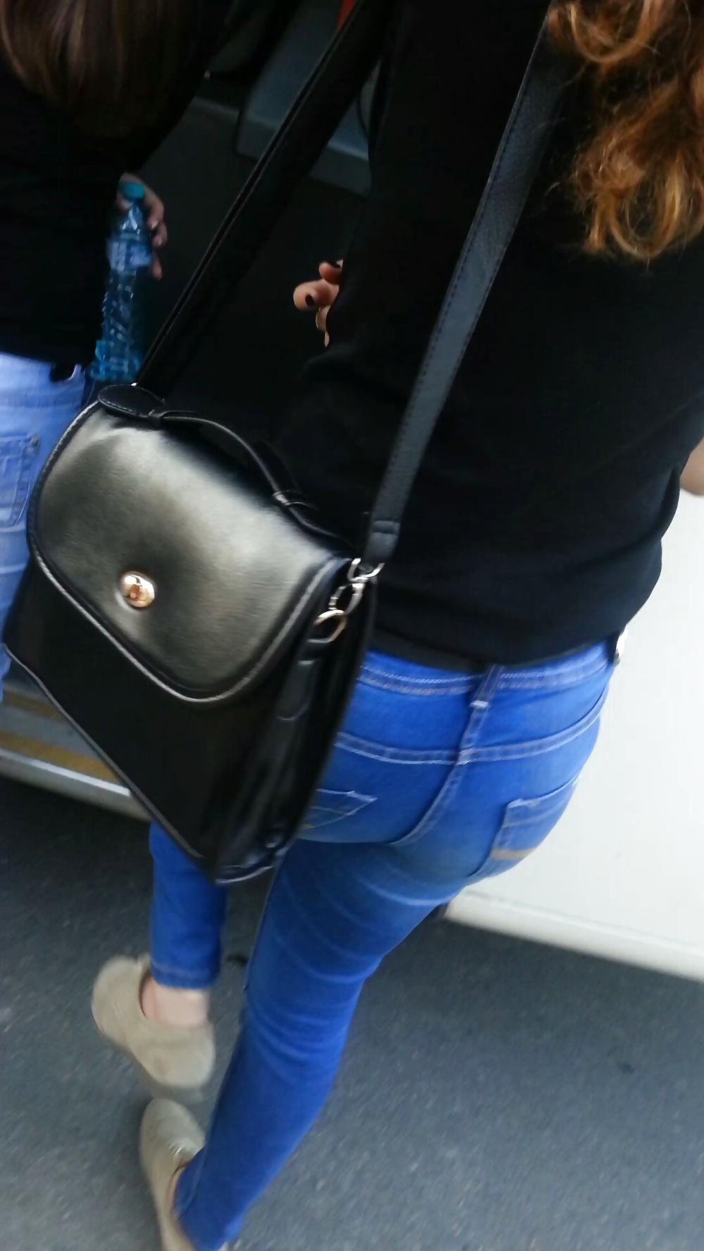 25P Spy sexy women old + young ass in bus and tram romanian