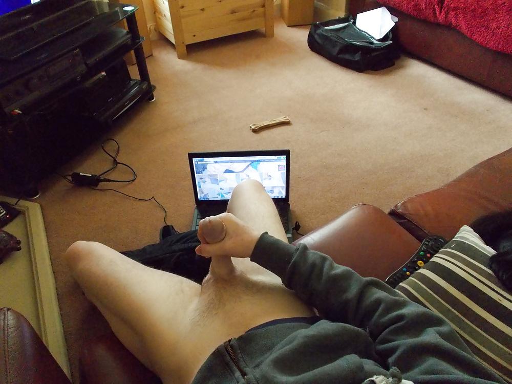 12P Hubby wanking for me