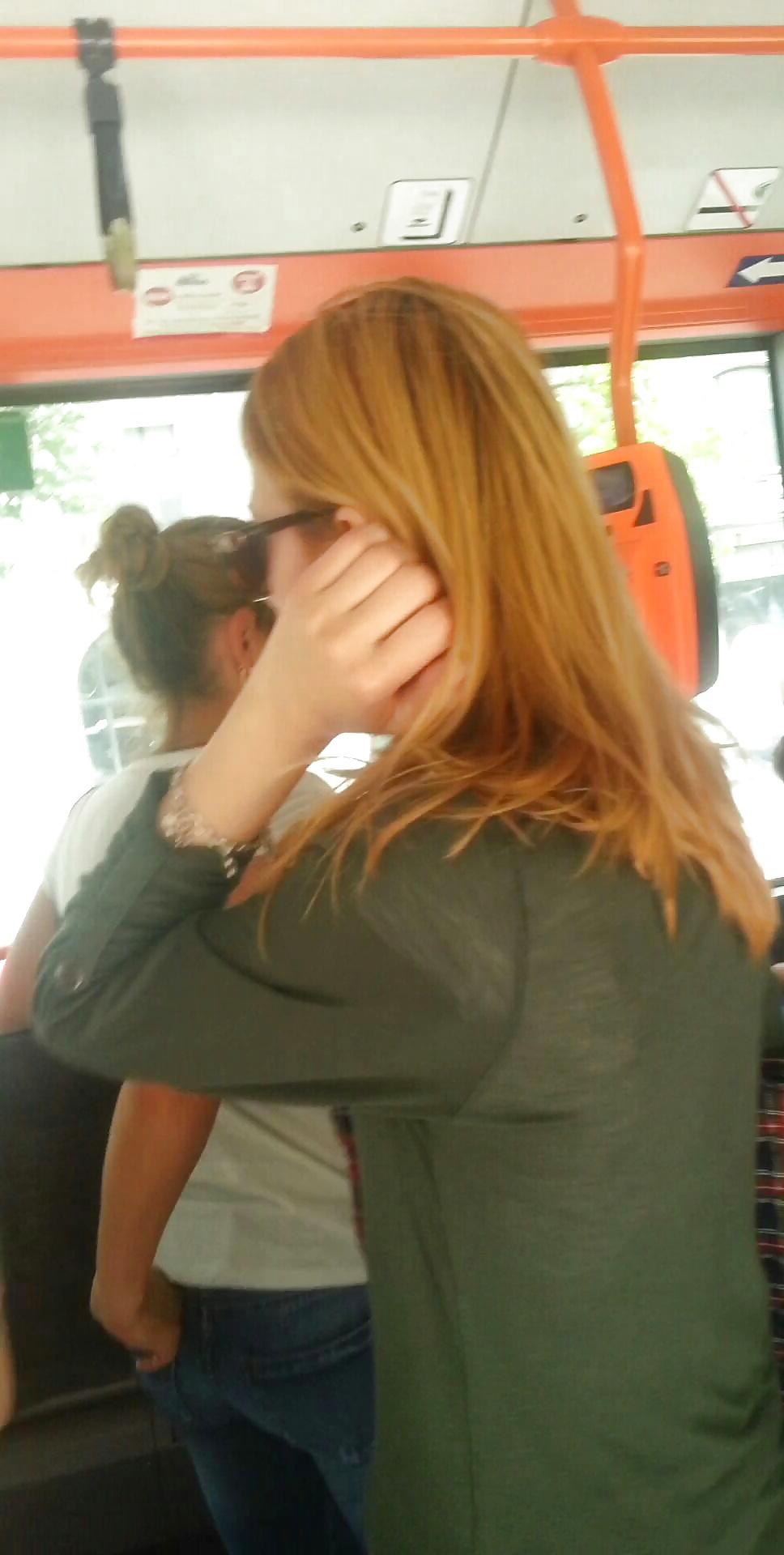 25P Spy old + young sexy women in bus romanian