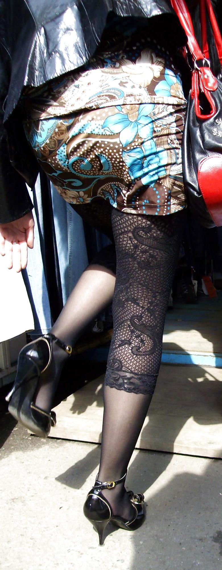 25P Nylon upskirt - STREET VIEW 11