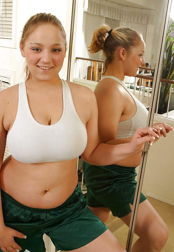 15P Young girl saggy tits.