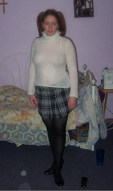 8P Young school girl