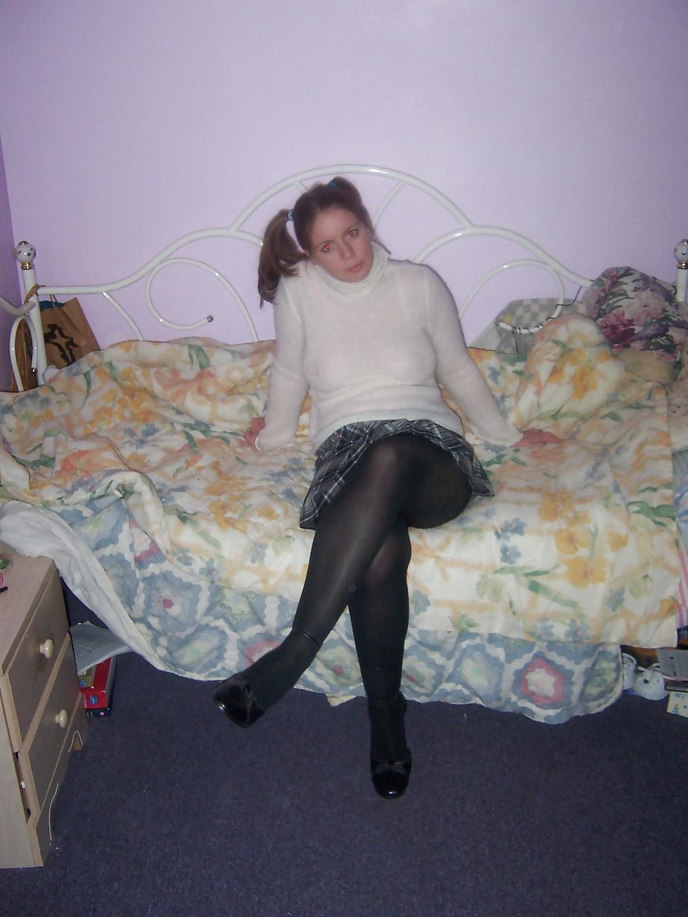 8P Young school girl