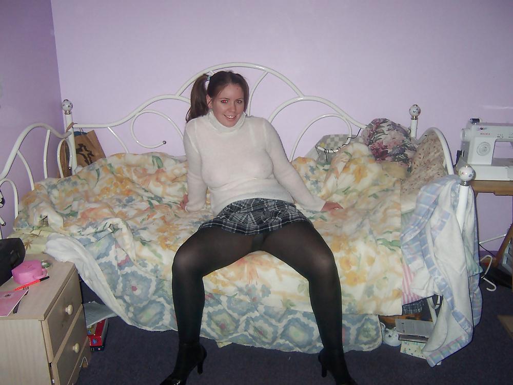 8P Young school girl