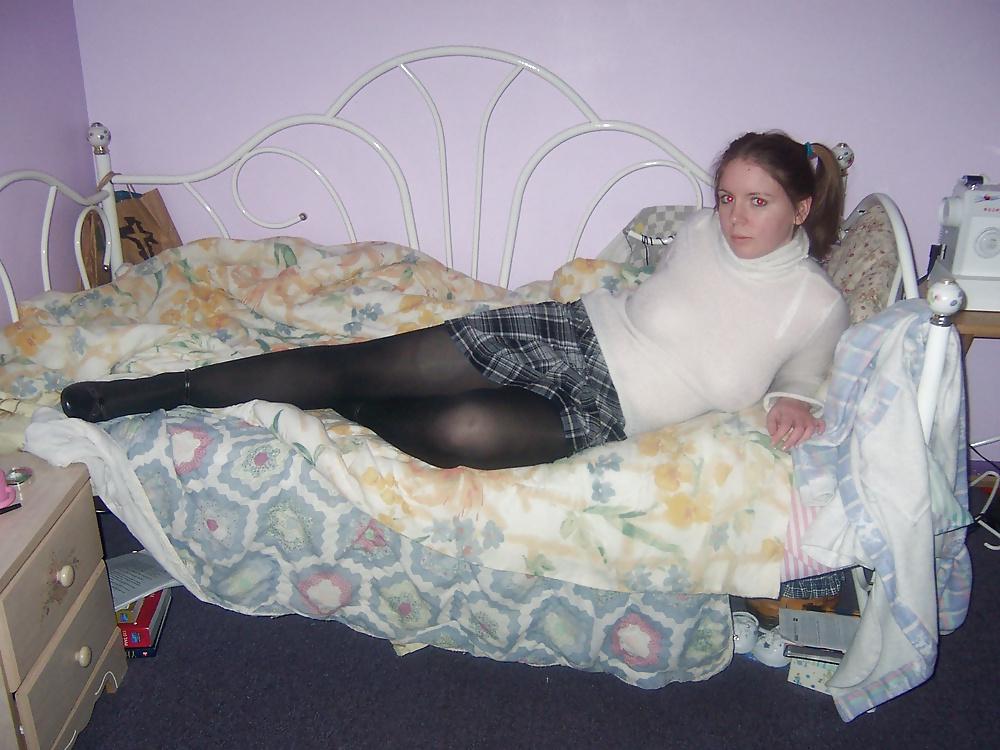8P Young school girl