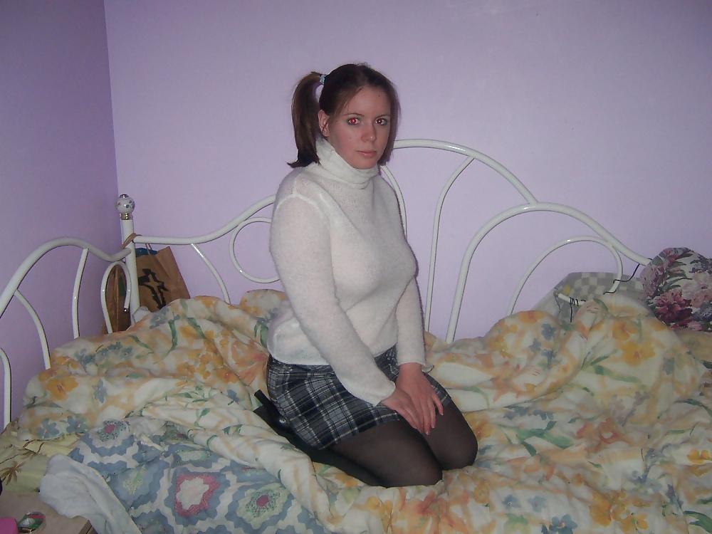 8P Young school girl