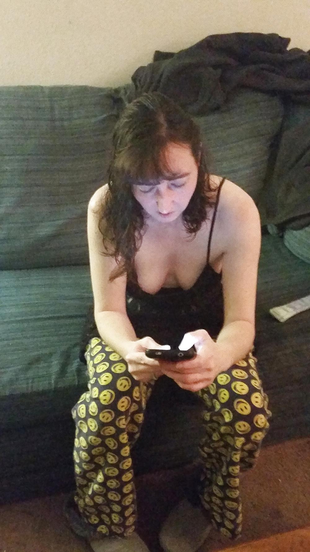 25P My wife's first wet t shirt pics and after.