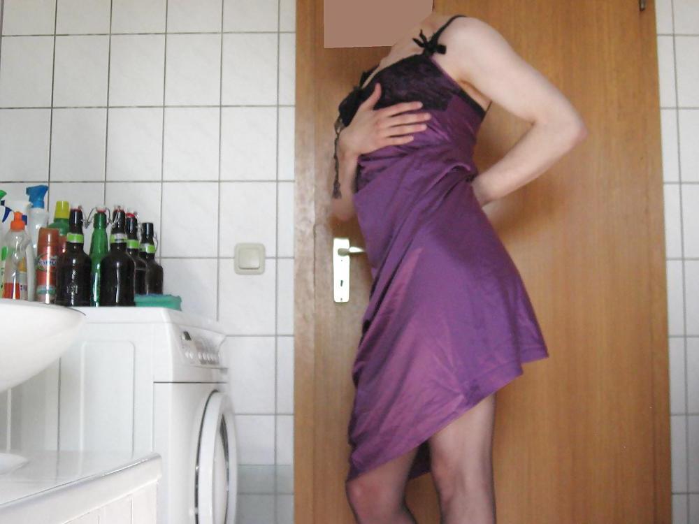 25P Crossdress Satin Nighty