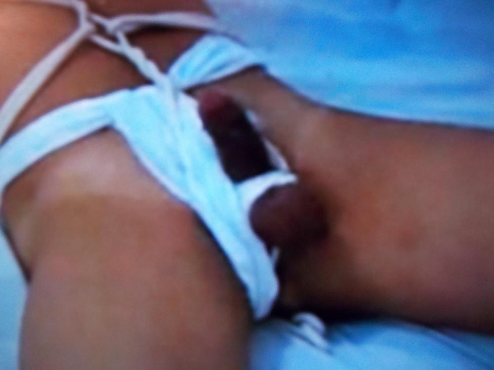 5P COCK STOCKINGS WANKING