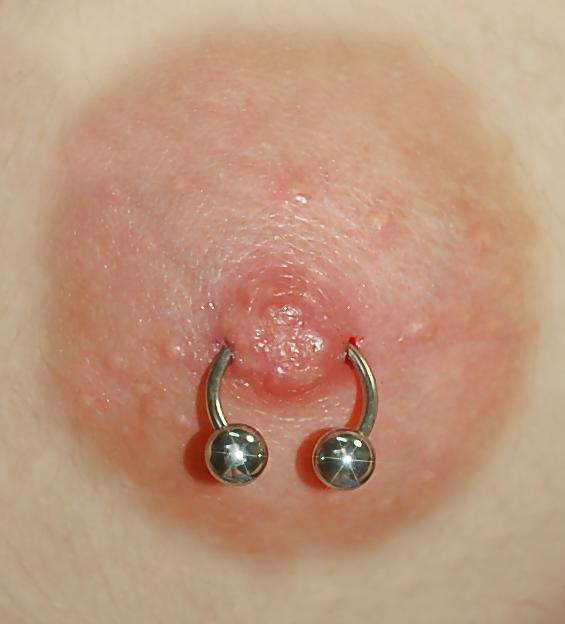 25P Bulgarian Nipple Piercing and Tattoos BooBs 