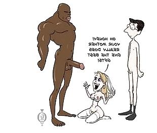 25P Mostly Interracial Cuckold