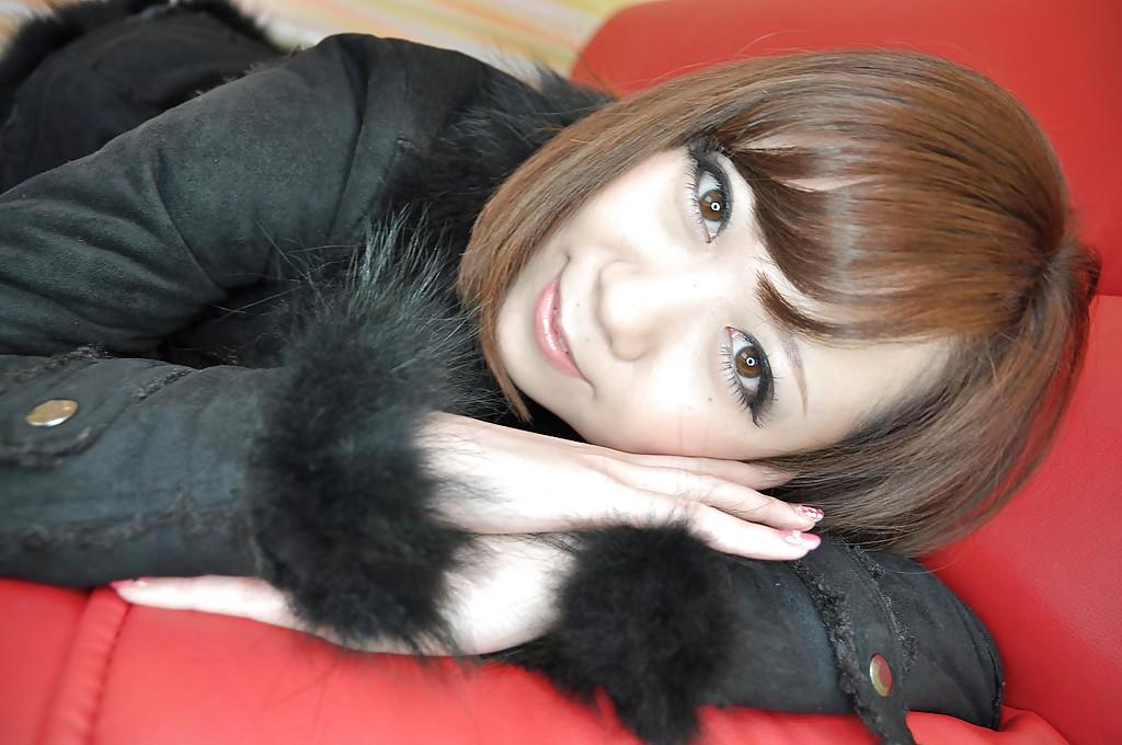 16P Asian cutie Mari Okuda stripping down and getting teased with sex toys