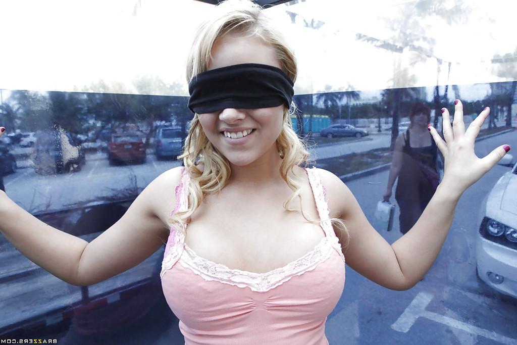 16P Smiley blonde babe Alexis Monroe flashing her nice tits and tempting ass