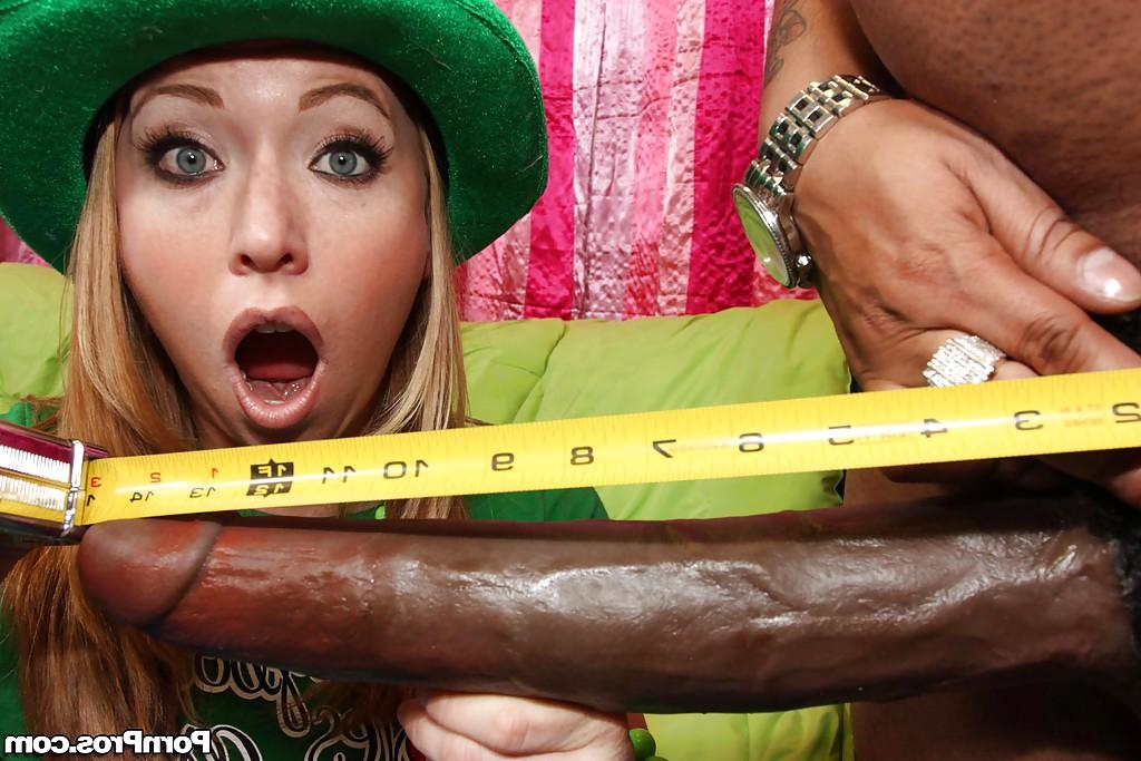 16P Teen babe Ami Emerson comes across a huge dick and has interracial sex